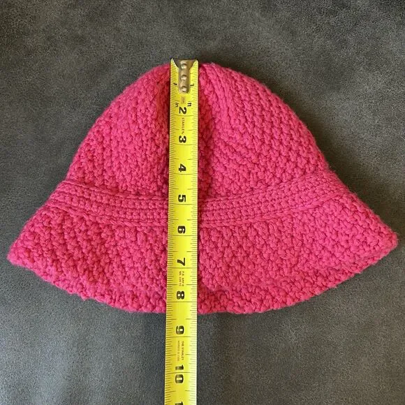 Vtg Talbots Womens Knit Wool Blend Pink Hat - Picture 11 of 13